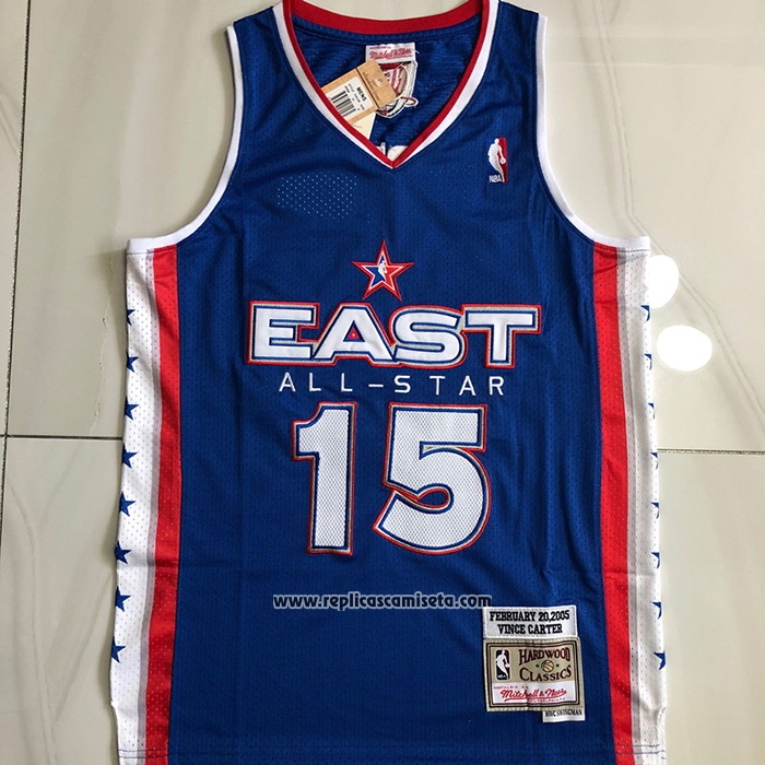 Camiseta All Star 2005 Brooklyn Nets Vince Carter #15 Azul